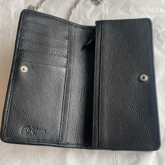 Brighton Pretty Tough "Rockmore" Python Leather Cross-Body Wallet - Picture 7 of 15